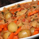 Braised bible tripe with vegetables. biteslife.com