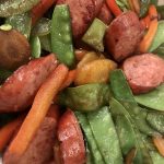 Kielbasa sausage stir-fry